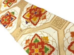 アンティーク　蜀江に華文織出し袋帯（材料）